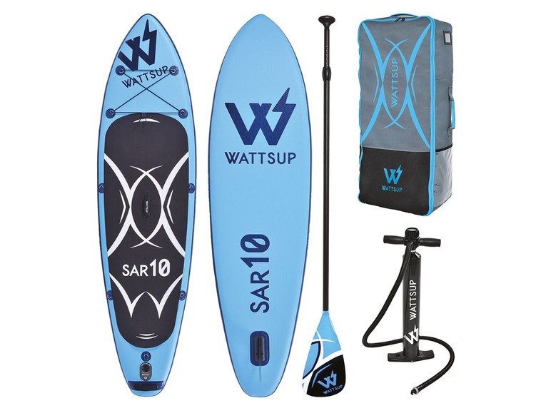 Gehe zu Vollbildansicht: Wattsup SUP Board »SAR 10«, 305 cm Länge, Kickpad, 1-Fin, mit Paddel, Pumpe und Rucksack - Bild 1
