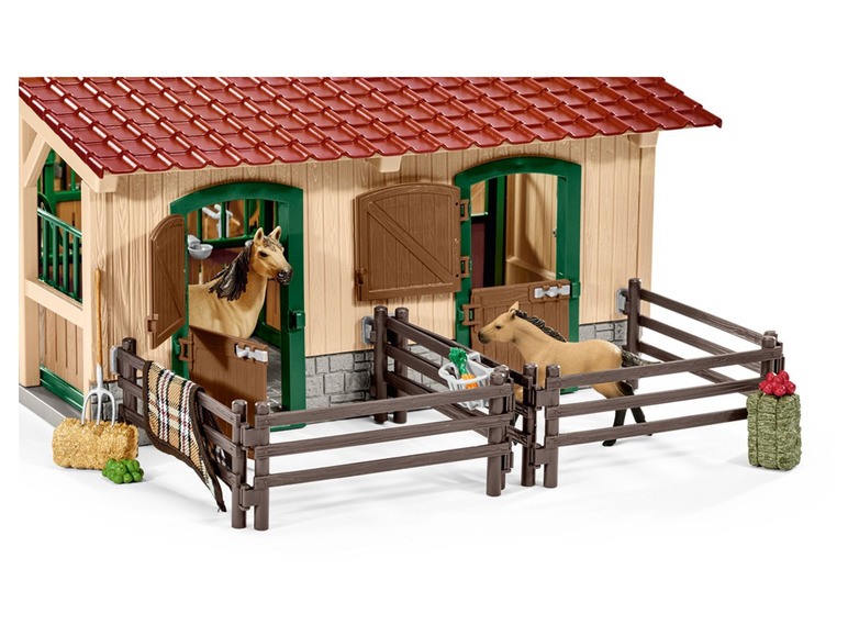 Gehe zu Vollbildansicht: Schleich Farm World 42195 »Pferdestall mit Pferden«, viele Spielfunktionen, ab 3 Jahren - Bild 2