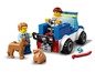 LEGO City Polizeiauto mit Gefangenem, Hund und Zubehör.