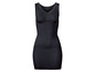 Schwarzes Korsett-Kleid mit integriertem BH.