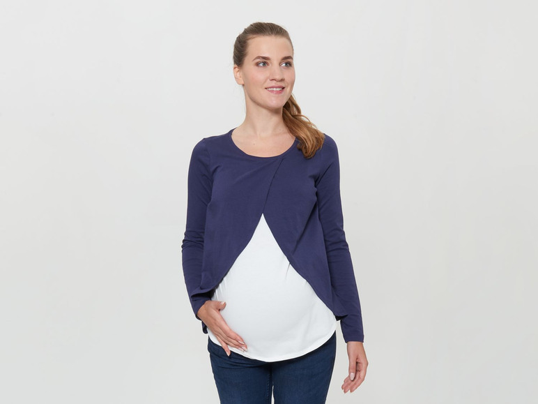 Gehe zu Vollbildansicht: ESMARA® 2 Damen Umstandsshirts, mit Bio-Baumwolle - Bild 19