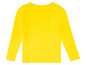 Ein gelbes Langarmshirt mit Rundhalsausschnitt.