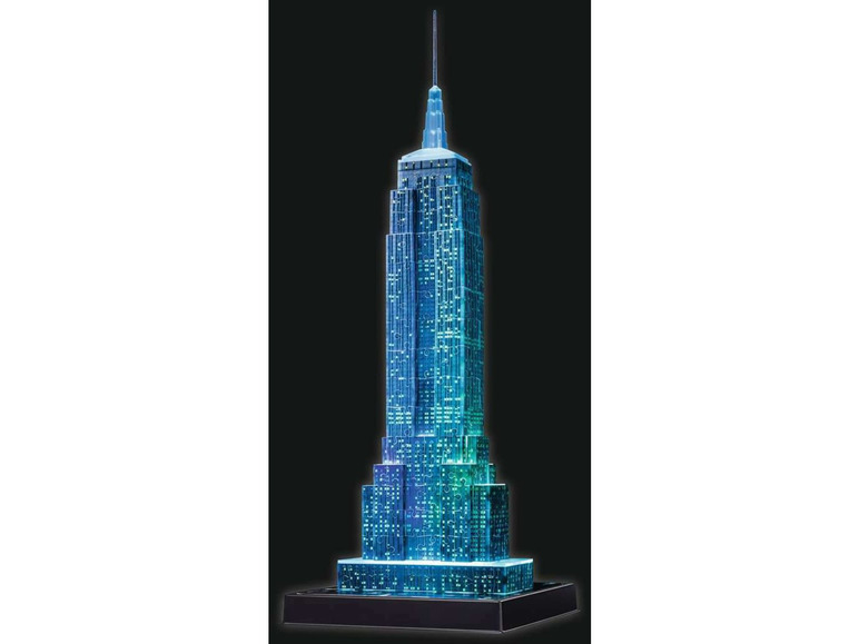 Gehe zu Vollbildansicht: Ravensburger 3D Puzzle Empire State Building bei Nacht - Bild 5