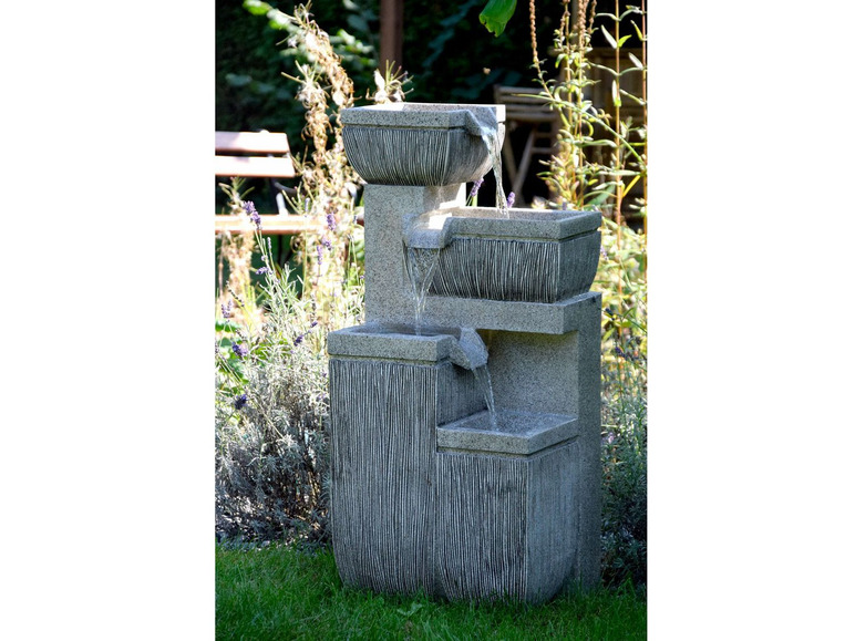 Gehe zu Vollbildansicht: dobar Großer Design-Gartenbrunnen mit 4 Stufen, eckig - Bild 6