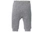 Graue Babyhose mit elastischem Bund.