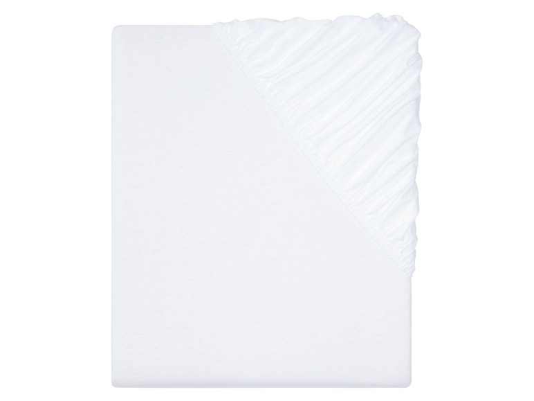 Gehe zu Vollbildansicht: MERADISO® Baumwoll-Jersey Spannbettlaken,180-200 x 200cm - Bild 3