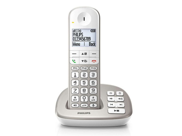 Gehe zu Vollbildansicht: PHILIPS XL 4951S Schnurlostelefon mit Anrufbeantworter - Bild 1