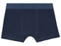 Ein Paar dunkelblaue Boxershorts.