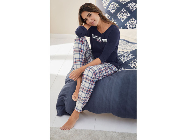 Gehe zu Vollbildansicht: esmara® Pyjama Damen, aus Baumwolle - Bild 64