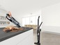 Bosch Akku-Staubsauger zum Reinigen von Küchentheken und Böden.