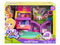 Polly Pocket Pollyville Spielhaus mit Zubehör.