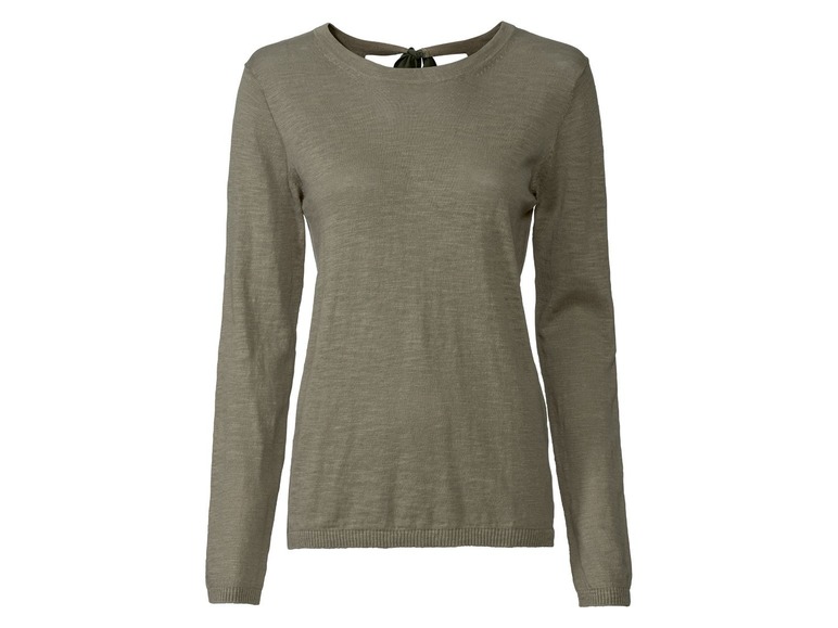 Gehe zu Vollbildansicht: ESMARA® Pullover Damen, luftige Qualität in Leinenoptik, aus reiner Baumwolle - Bild 6