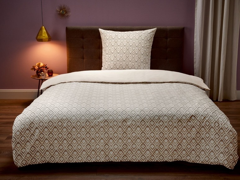 Gehe zu Vollbildansicht: MERADISO® Satin Bettwäsche, 135 x 200 cm, mit Reißverschluss, aus reiner Baumwolle - Bild 4