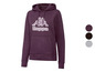 Lila Kapuzenpullover mit Kappa-Logo.