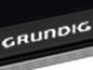Das Grundig-Logo auf einem schwarzen Gerät.