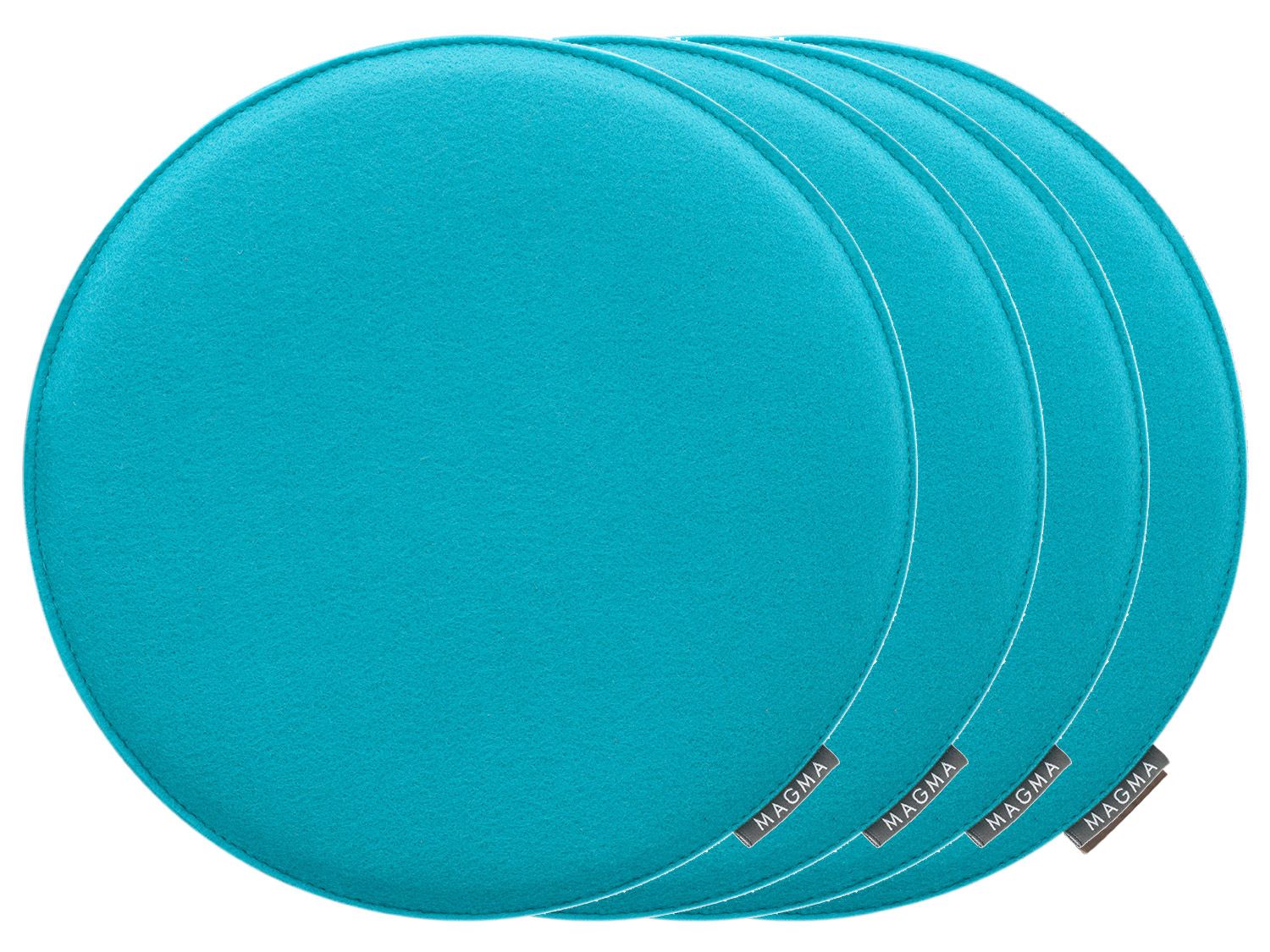 MAGMA Stuhlkissen Avaro 4er Set (Rund, petrol) | 04005380441432