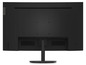 Rückseite eines schwarzen Lenovo Monitors mit Standfuß.