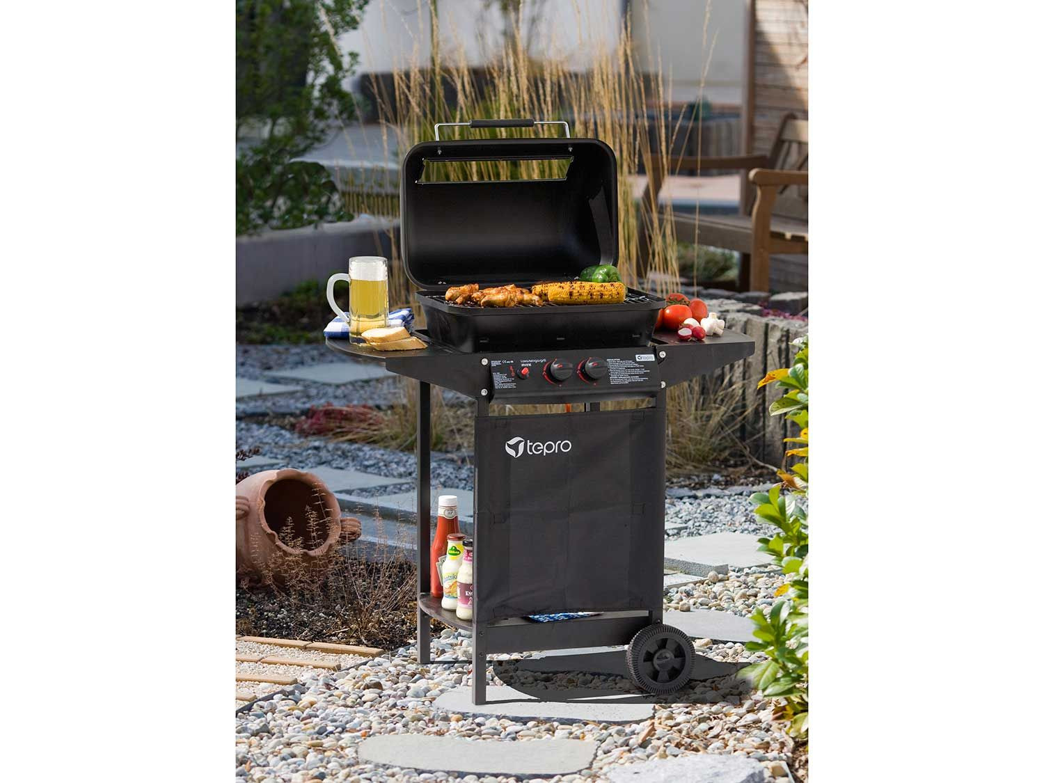 tepro Lavasteingasgrill 5,4 kW Leistung, Pie…