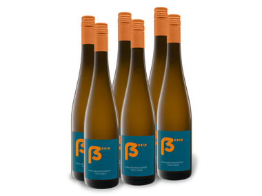 6 x 0,75-l-Flasche Weinpaket Weingut Christopher Deiß Grauburgunder QbA trocken, Weißwein