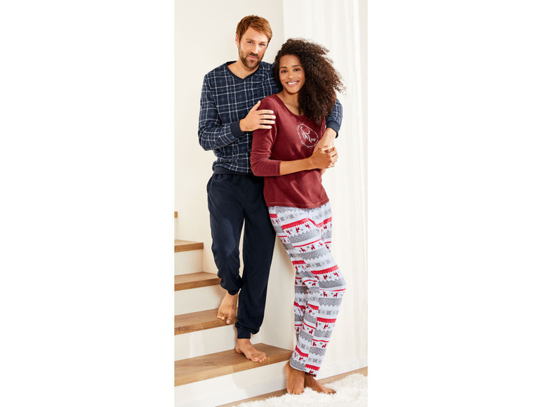 Gehe zu Vollbildansicht: LIVERGY® Herren Pyjama, in wärmender Fleece-Qualität - Bild 11