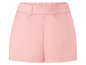 Rosa Shorts mit elastischem Bund.