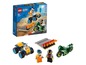 Lego City Stunt-Set mit Quad, Motorrad und Minifiguren.
