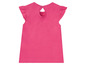 Rosa T-Shirt mit Rüschen für Mädchen.