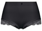 Schwarze Unterhose mit Spitze.