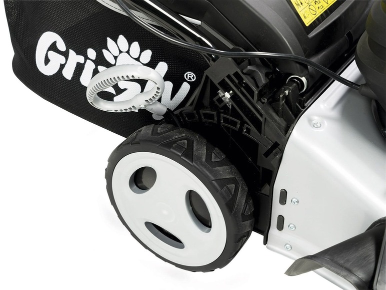 Gehe zu Vollbildansicht: Grizzly Tools Elektromäher ERM 1642 Q-360°mit 2 Lenkrollen vorne, Stahlgehäuse - Bild 4