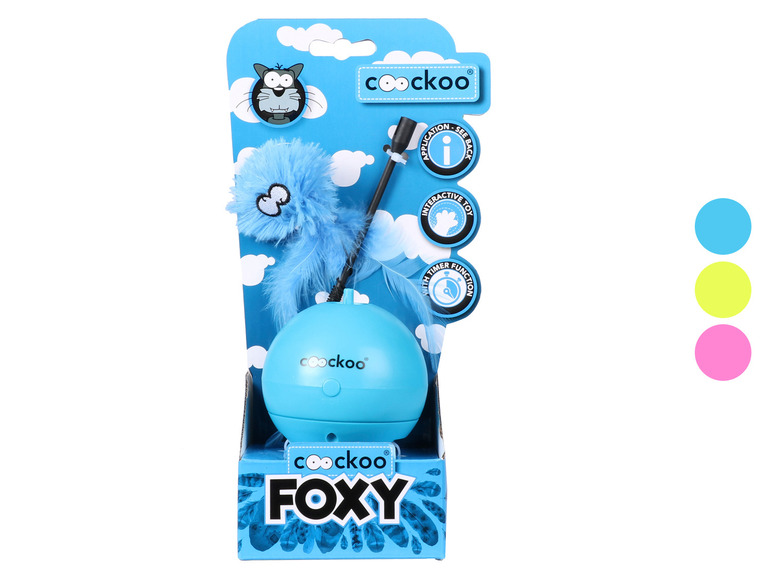 Gehe zu Vollbildansicht: europet bernina Katzenspielball »Foxy Magic Ball« mit Angel und Timer - Bild 1
