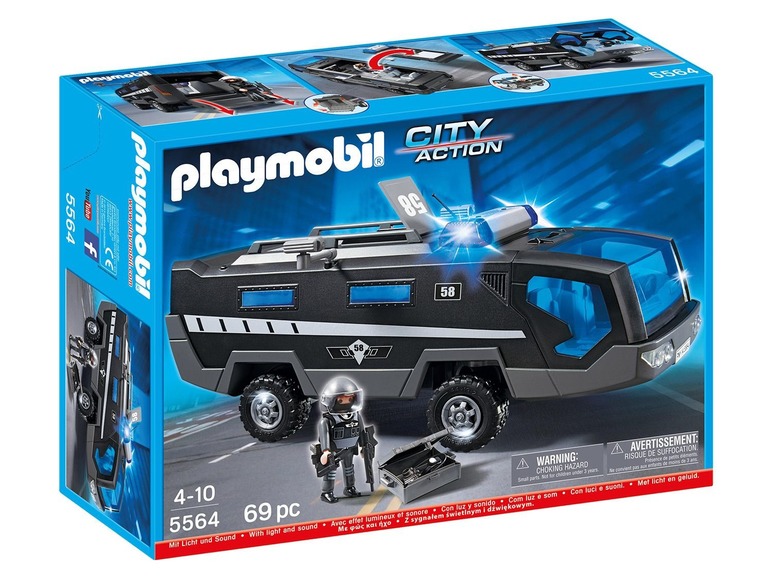 Gehe zu Vollbildansicht: Playmobil SEK Truck - Bild 1