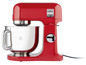 Ein roter Kenwood kMix Standmixer mit einer Edelstahlschüssel.
