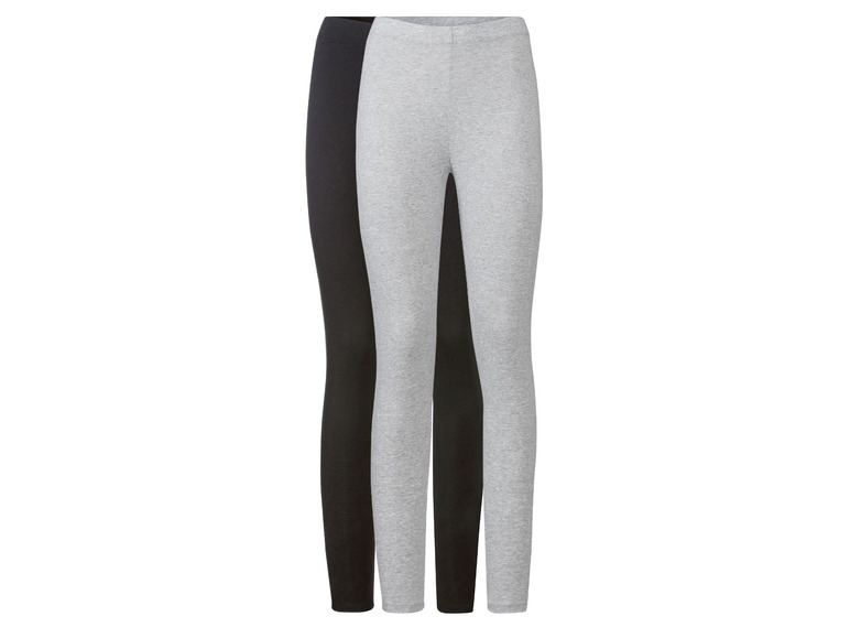 Gehe zu Vollbildansicht: esmara® Damen Leggings, 2 Stück, mit hohem Bio-Baumwollanteil - Bild 7