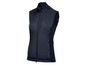 Eine dunkelblaue Damenweste von Crivit mit Reißverschluss.
