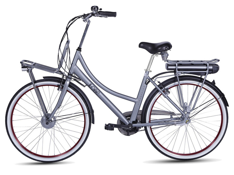 Gehe zu Vollbildansicht: Llobe E-Bike »Rosendaal 2«, Damen, 28 Zoll, 80 - 130 km Reichweite, grau - Bild 3