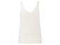 Weißer, gestrickter Tanktop