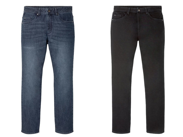 Gehe zu Vollbildansicht: LIVERGY® Jeans Herren, Straight Fit, mit Baumwolle - Bild 1