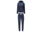 Dunkelblaue Jogginghose und Hoodie-Set.