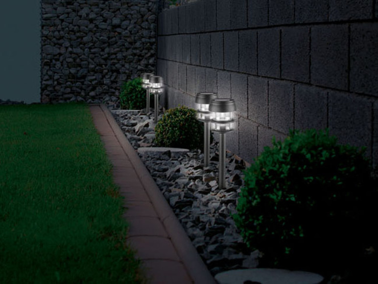 Gehe zu Vollbildansicht: LIVARNO® Bodengartenleuchte 4er Set Solar LED - Bild 12