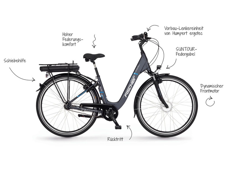 Gehe zu Vollbildansicht: FISCHER E-Bike City »ECU 1401«, 28 Zoll Modell 2021 - Bild 15