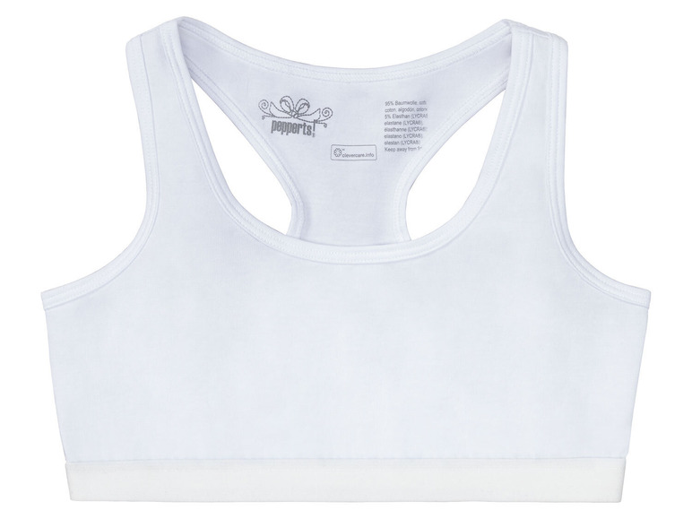 Weißer Sport-BH von Pepperts.