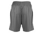 Graue Sport Shorts mit schwarzen Akzenten.