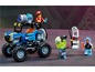 Lego Ghostbusters Auto mit Minifiguren und Octan Tankstelle.