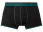 Schwarze Boxershorts mit grünem Bund