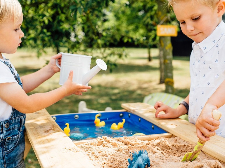 Gehe zu Vollbildansicht: Plum® Kinder Picknicktisch, mit Sandkasten und Wasserspiel, ab 18 Monaten - Bild 3