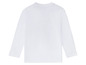 Weißes Langarmshirt für Kinder.