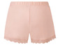 Rosa Damen-Shorts mit Spitze.