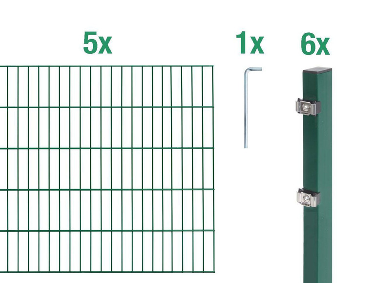 Gehe zu Vollbildansicht: ALBERTS Doppelstabmattenzaun-Grundset, Länge 10 m - Bild 16