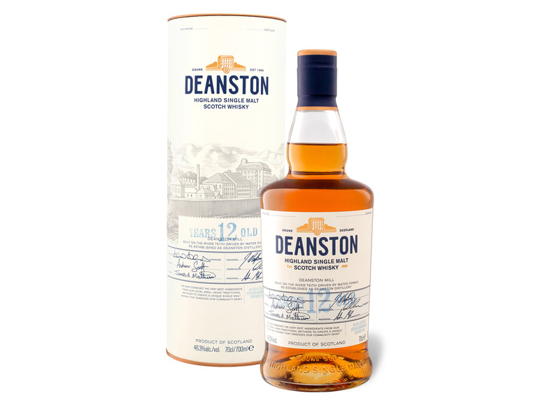 Gehe zu Vollbildansicht: Deanston Highland Single Malt Scotch Whisky 12 Jahre 46,3% Vol - Bild 1
