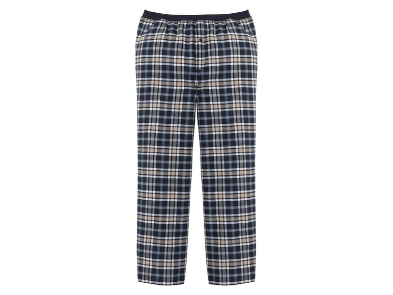 Gehe zu Vollbildansicht: LIVERGY® Herren Pyjama, aus Baumwolle, Hose mit seitlichen Eingrifftaschen - Bild 8